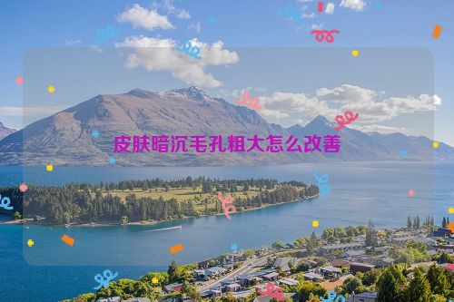 皮肤暗沉毛孔粗大怎么改善