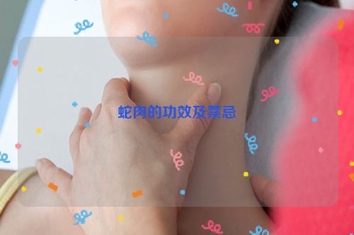 蛇肉的功效及禁忌